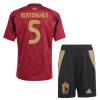 Camiseta de fútbol Bélgica Vertonghen 5 Niño 1ª equipación Euro 2024 Camiseta de fútbol Bélgica Vertonghen 5 Niño 1ª equipación Euro 2024